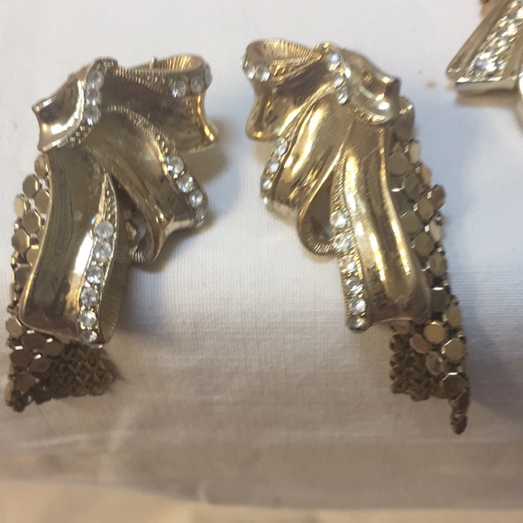 Vintage necklace Bracelet and Clip On Earrings - Picture 8 of 9